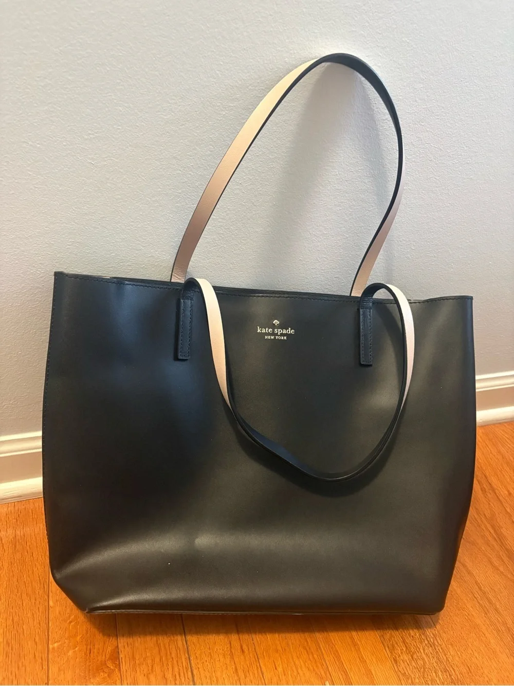 Kate Spade Black Leather Tote Bag
